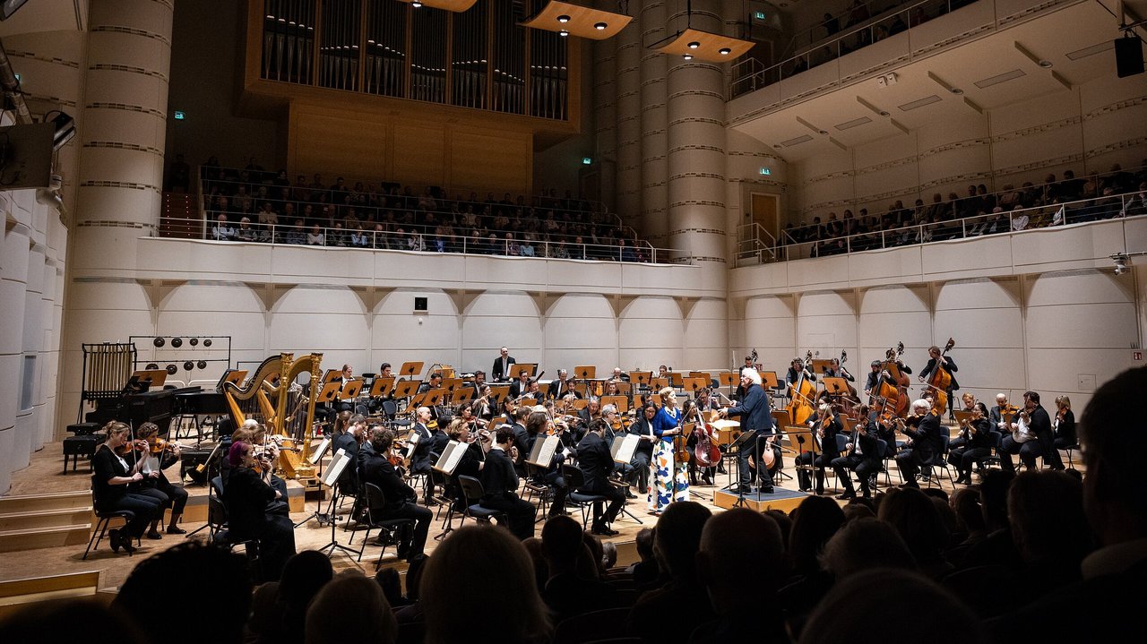 Das London Symphony Orchestra auf der Bühne des Konzerthaus Dortmund