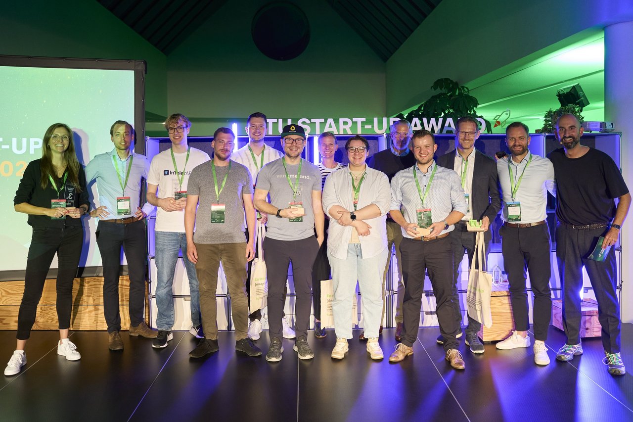 Siegerehrung des TU Start-up Awards 2022