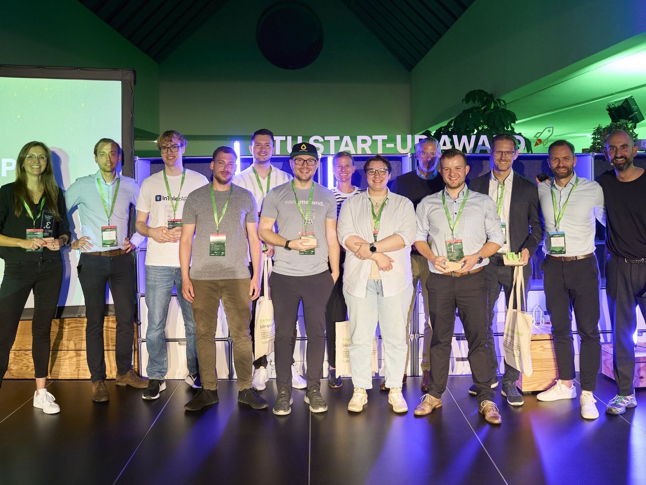 Siegerehrung des TU Start-up Awards 2022