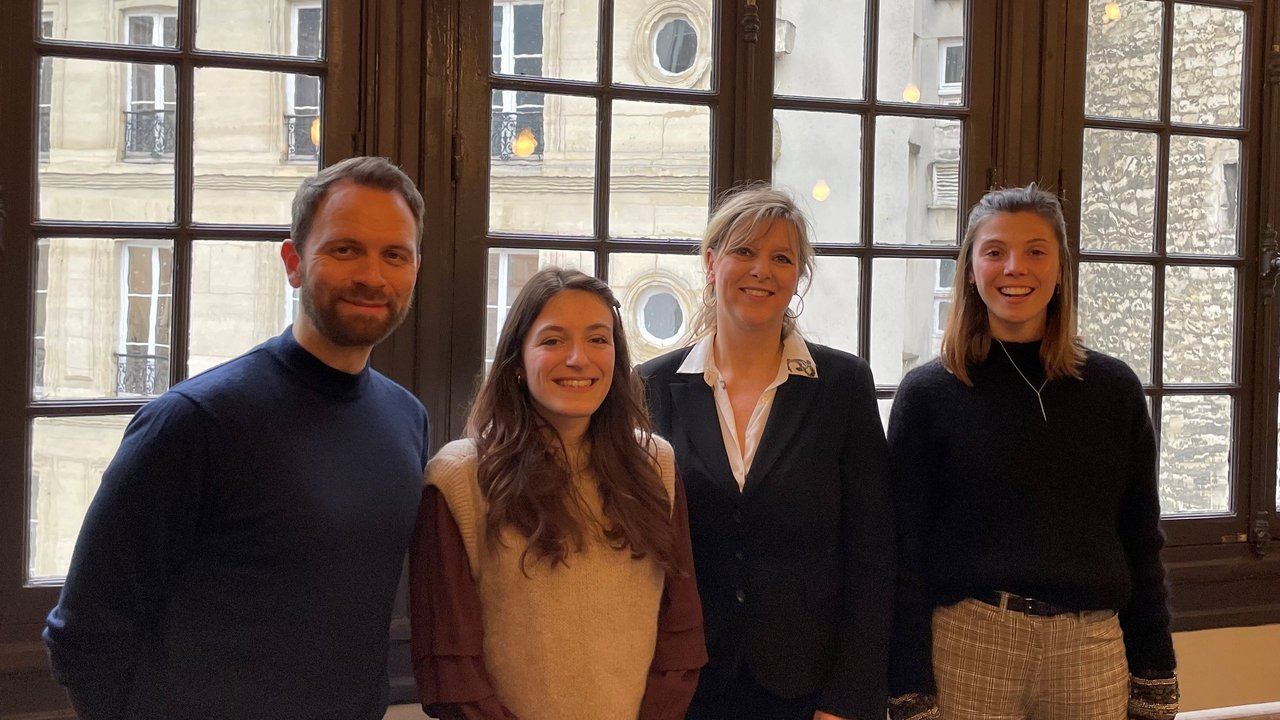 Evi Hoch und David Höltgen zu Besuch im Office von Young Water Solution in Paris