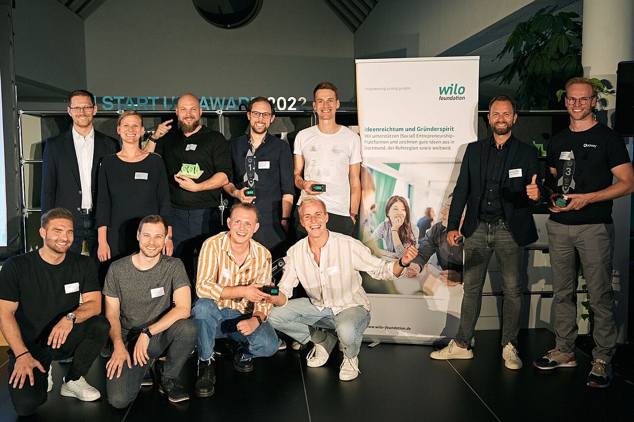 Siegerteams des TU Start-up Awards 2022 